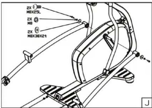 TUNTURI Pure F 8.1 - Assemblage étape J - 1