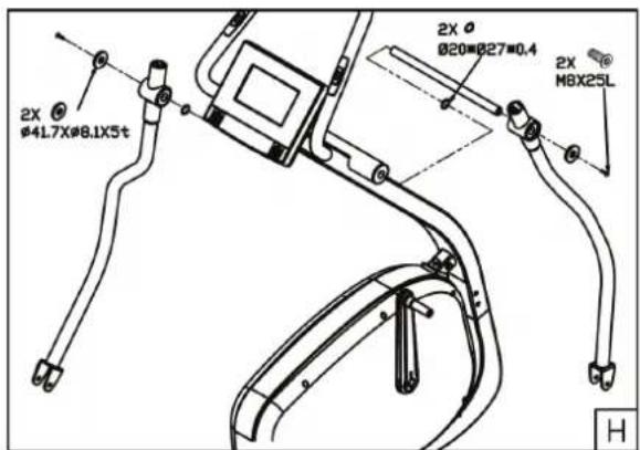 TUNTURI Pure F 8.1 - Assembly step H - 1