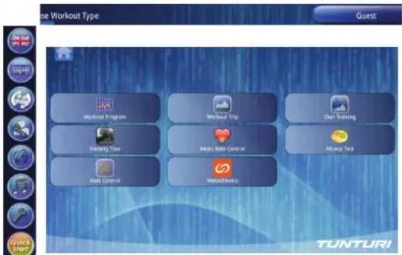 TUNTURI Pure F 8.1 - Power on - 2