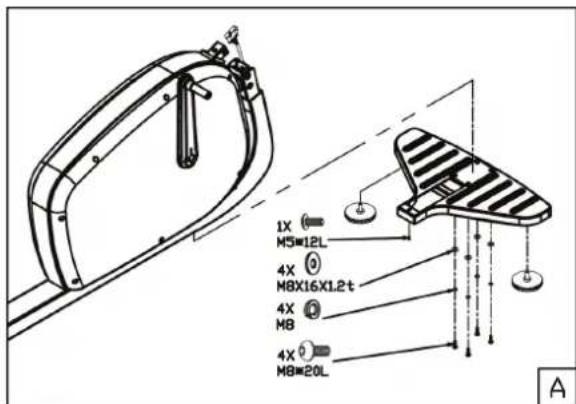 TUNTURI Pure F 8.1 - Assembly step A - 1