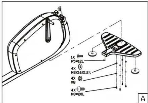 TUNTURI Pure F 8.1 - Montageschritt A - 1