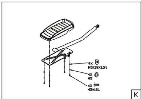 TUNTURI Pure F 8.1 - Assembly step K - 1