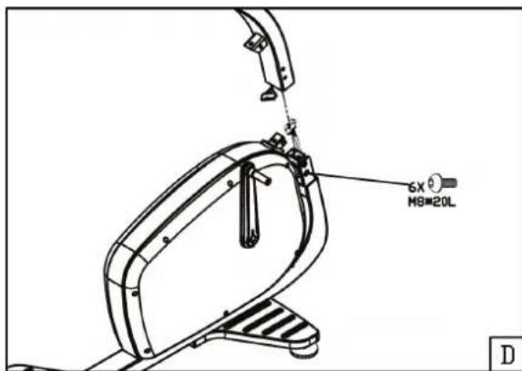 TUNTURI Pure F 8.1 - Assembly step D - 1