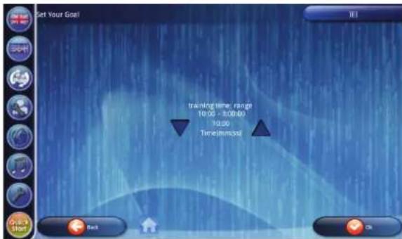 TUNTURI Pure F 10.1 - Setting your goal for time. - 2