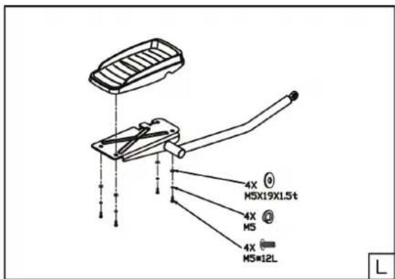 TUNTURI Pure F 10.1 - Assembly step L - 1