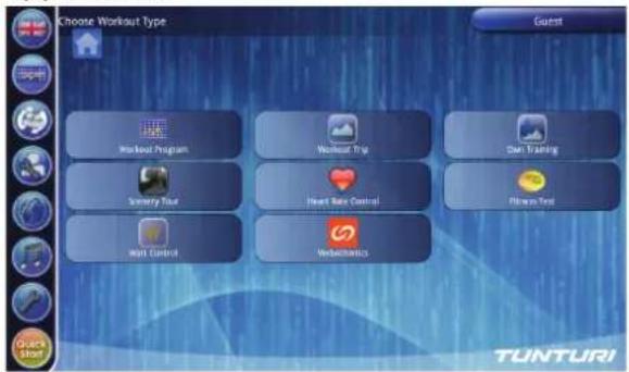 TUNTURI Pure F 10.1 - Power on - 1