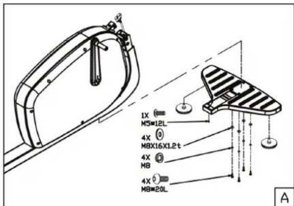 TUNTURI Pure F 10.1 - Assembly step A - 1