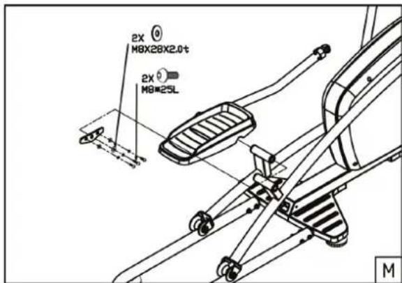 TUNTURI Pure F 4.1 - Assembly step M - 1