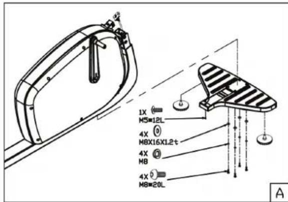 TUNTURI Pure F 4.1 - Assemblage étape A - 1