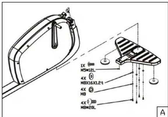 TUNTURI Pure F 6.1 - Assembly step A - 1