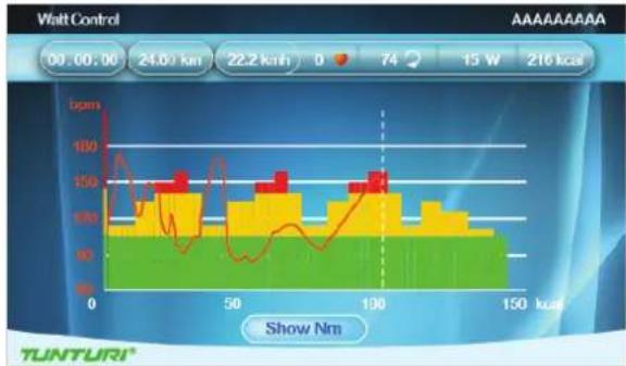 TUNTURI Pure F 6.1 - Workout screen - 1