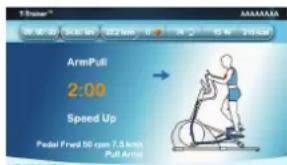 TUNTURI Pure F 6.1 - Training mode display - 2