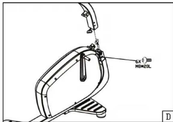 TUNTURI Pure F 6.1 - Assembly step D - 1