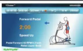 TUNTURI Pure F 6.1 - Training mode display - 3