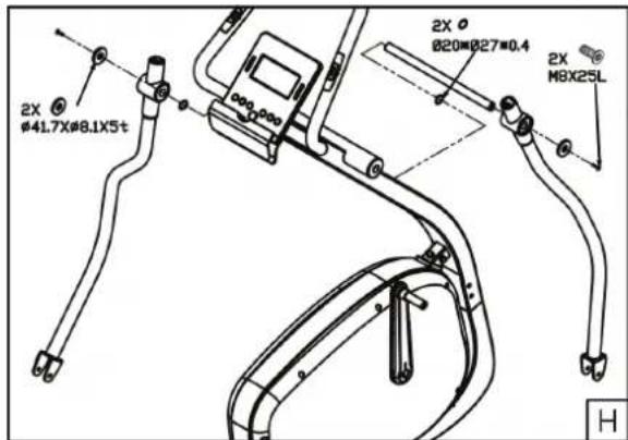 TUNTURI Pure F 6.1 - Assembly step H - 1