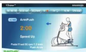 TUNTURI Pure F 6.1 - Training mode display - 1