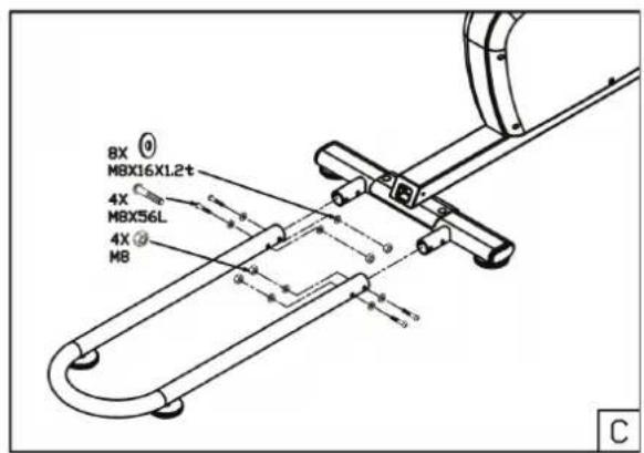 TUNTURI Pure F 2.1 - Assemblage - étape C - 1