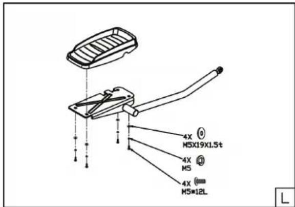 TUNTURI Pure F 2.1 - Assembly step L - 1