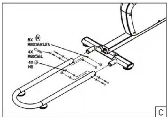 TUNTURI Pure F 2.1 - Assembly step C - 1