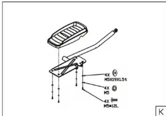 TUNTURI Pure F 2.1 - Assemblage - étape K - 1