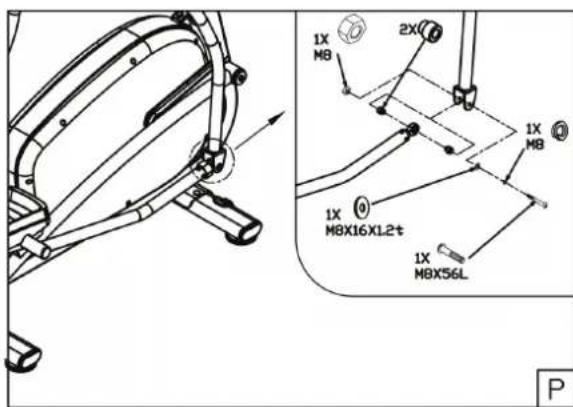 TUNTURI Pure F 2.1 - Assembly step P - 1