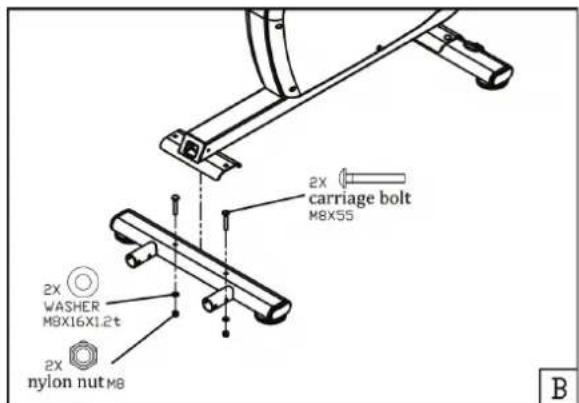 TUNTURI Pure F 2.1 - Assembly step B - 1