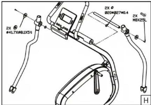 TUNTURI Pure F 2.1 - Assemblage - étape H - 1
