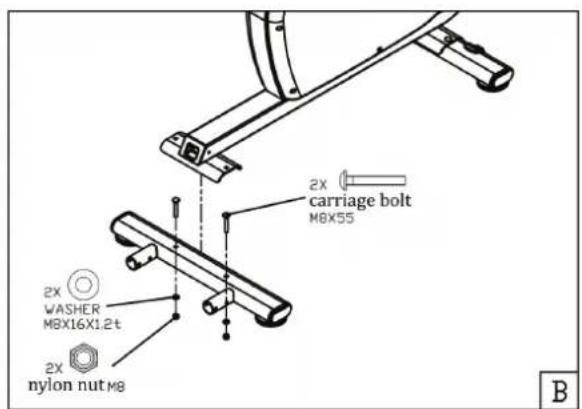 TUNTURI Pure F 2.1 - Montageschritt B - 1