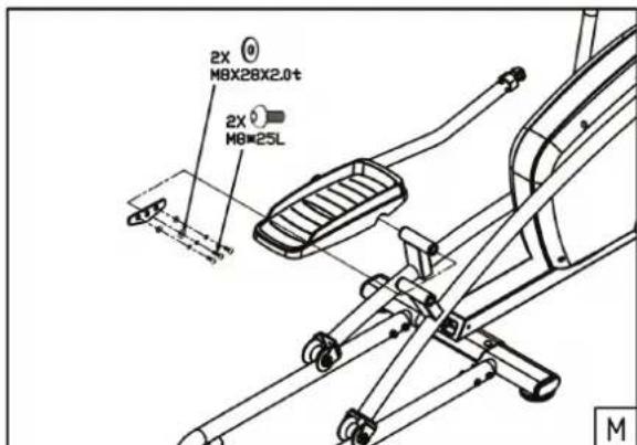 TUNTURI Pure F 2.1 - Assembly step M - 1