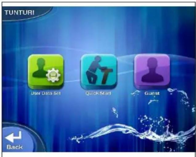 TUNTURI Pure CF 4.0 - Selección de sesión de ejercicio - 1