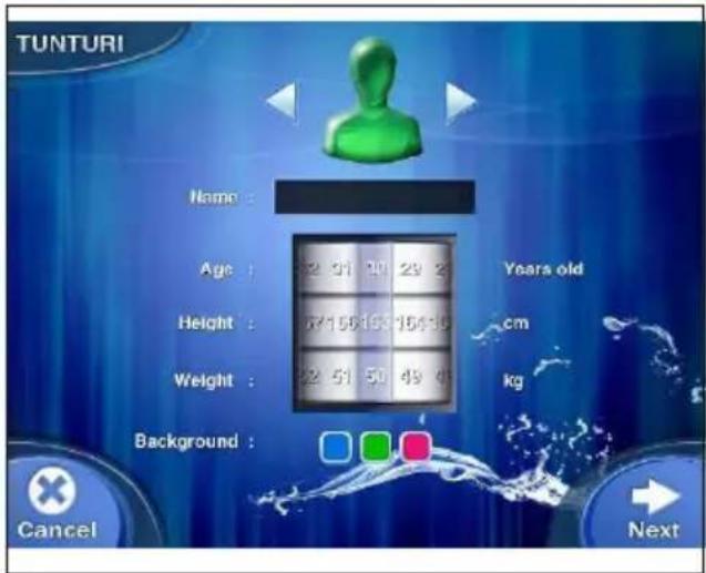 TUNTURI Pure CF 4.0 - User data set - 2