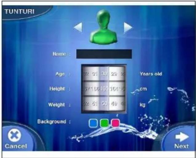 TUNTURI Pure CF 4.0 - Benutzerdatensatz - 2