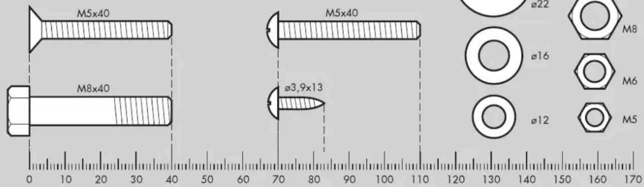 KETTLER SITUS Cross5 - Messhilfe fur Verschraubungsmaterial - 1