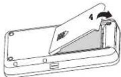 BLAUPUNKT BT Drive Free 114 - Einsetzen des Akkus - 3