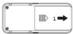 BLAUPUNKT BT Drive Free 114 - Inserting the battery - 1