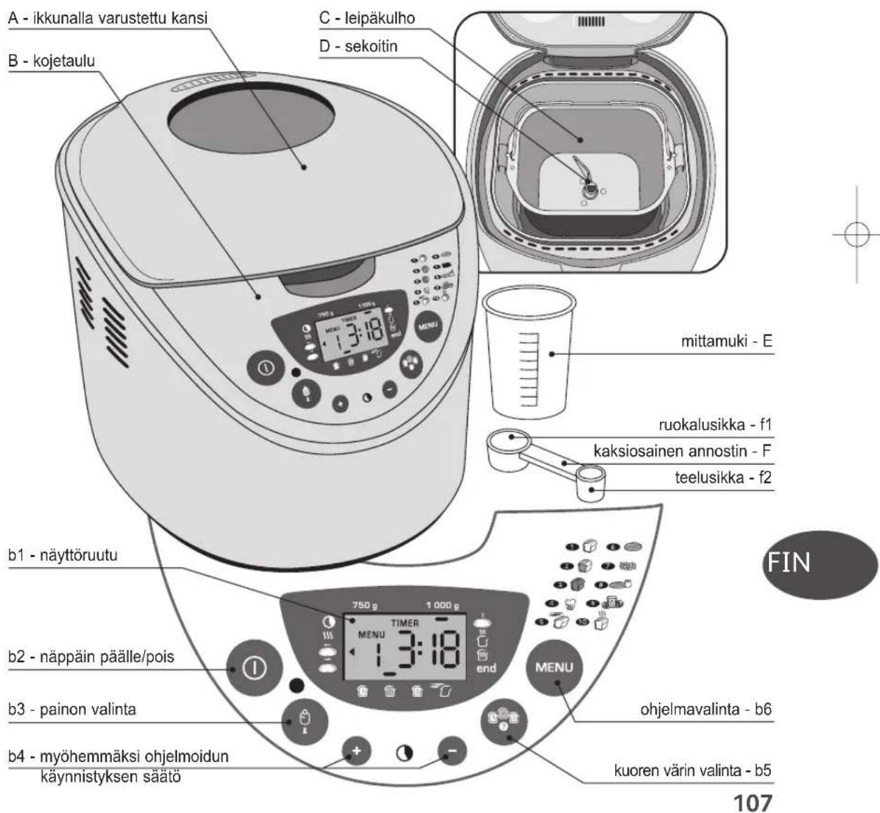TEFAL Home Bread OW3000 - TUTUSTU LEIPAKONEESEEN - 1