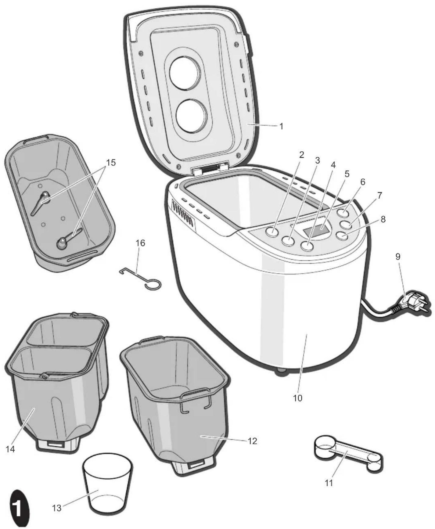 PRINCESS Breadmaker DeLuxe 152000 - 1