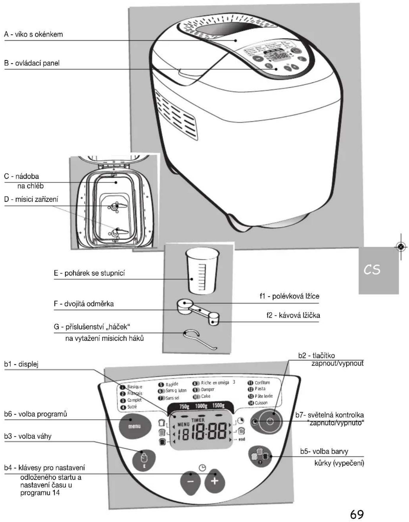 MOULINEX OW5004 - POPIS - 1