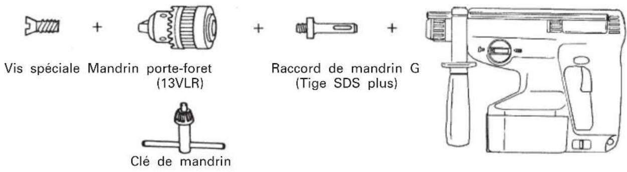 HITACHI DH 20DV - Perçage de trous et insertion des vis (rotation seulement) - 1