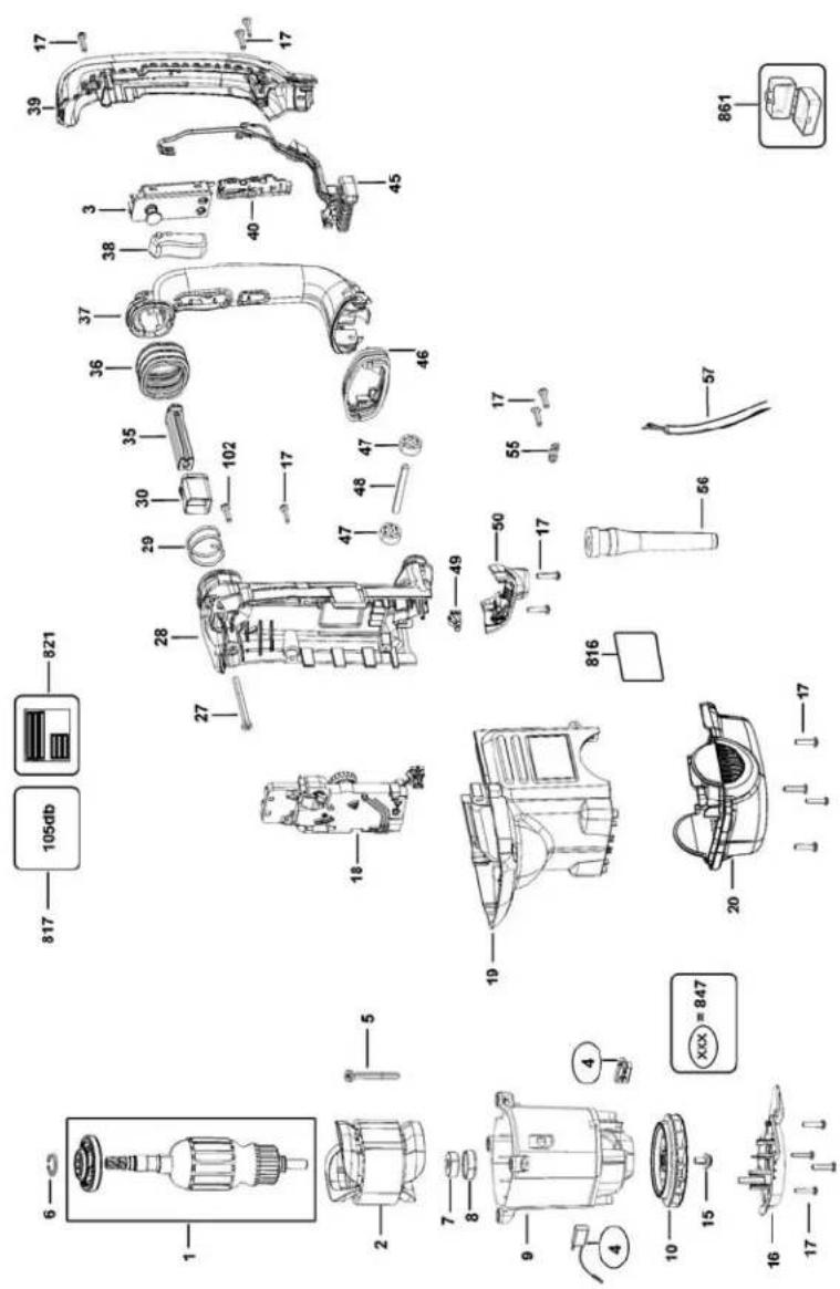 DEWALT D25722 - 007 - 2