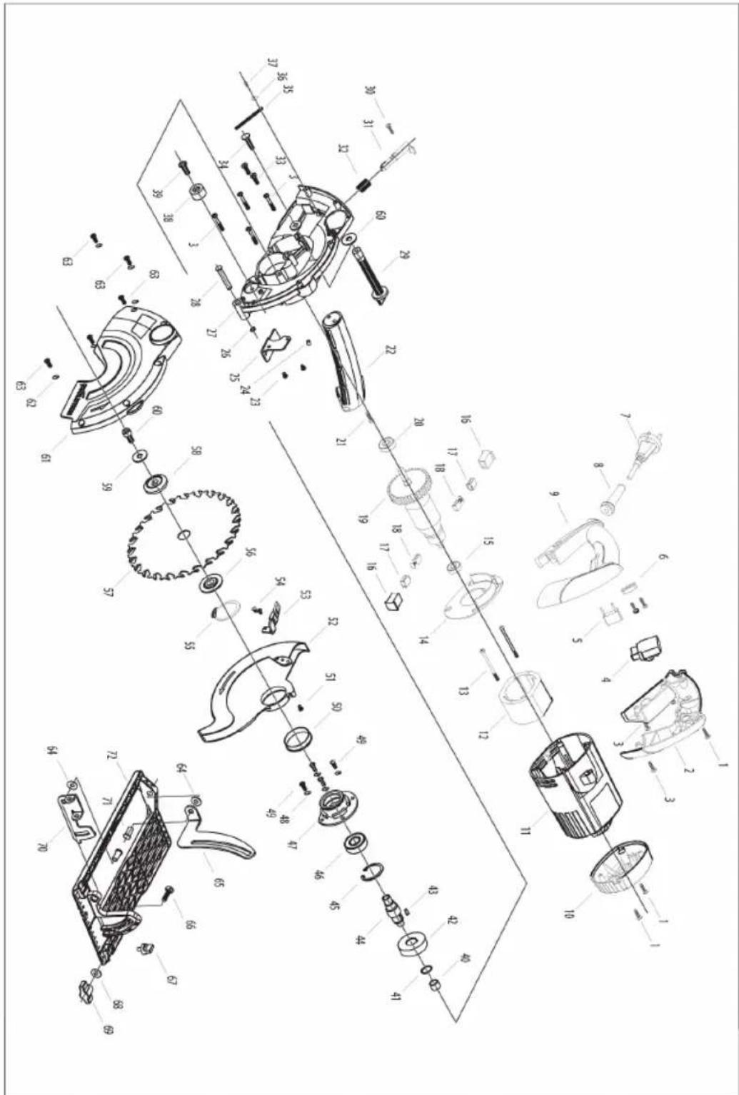 EVOLUTION RAGEB - DIAGRAMA DE PIEZAS - 1
