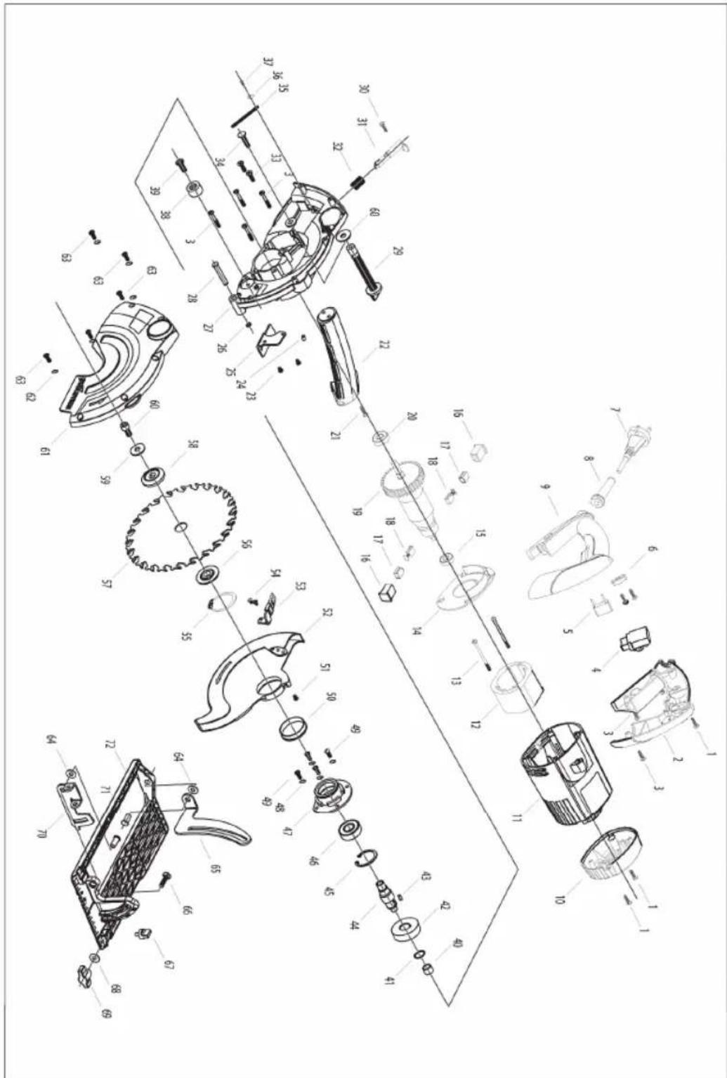 EVOLUTION RAGEB - SCHEMA DES PIECES - 1