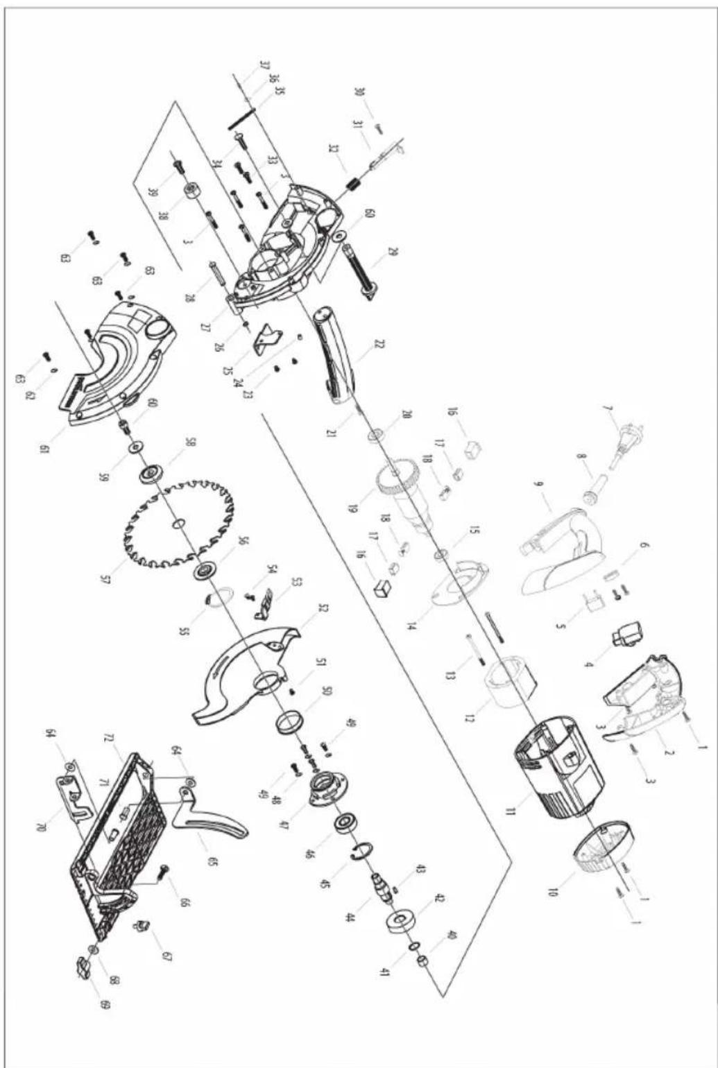 EVOLUTION RAGEB - PARTS DIAGRAM - 1