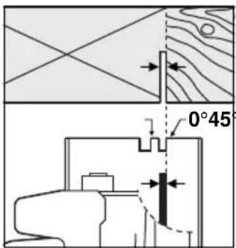 BOSCH PKS 46 - Marcatura del taglio - 1
