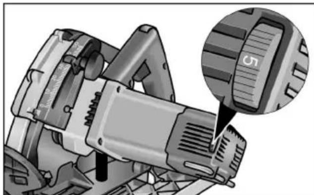 Flex CSE 55 T - Regolazione della velocità di rotazione - 1