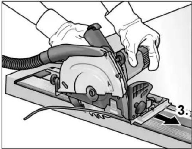Flex CSE 55 T - "Przycinanie" szyny prowadȩcje: i WSKAZÓWKA - 2