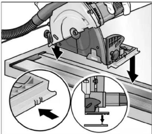 Flex CSE 55 T - Scanalatura di guida interna («0»): - 1