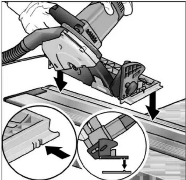 Flex CSE 55 T - Vonkajśia vodiaca drážka („45"): - 1