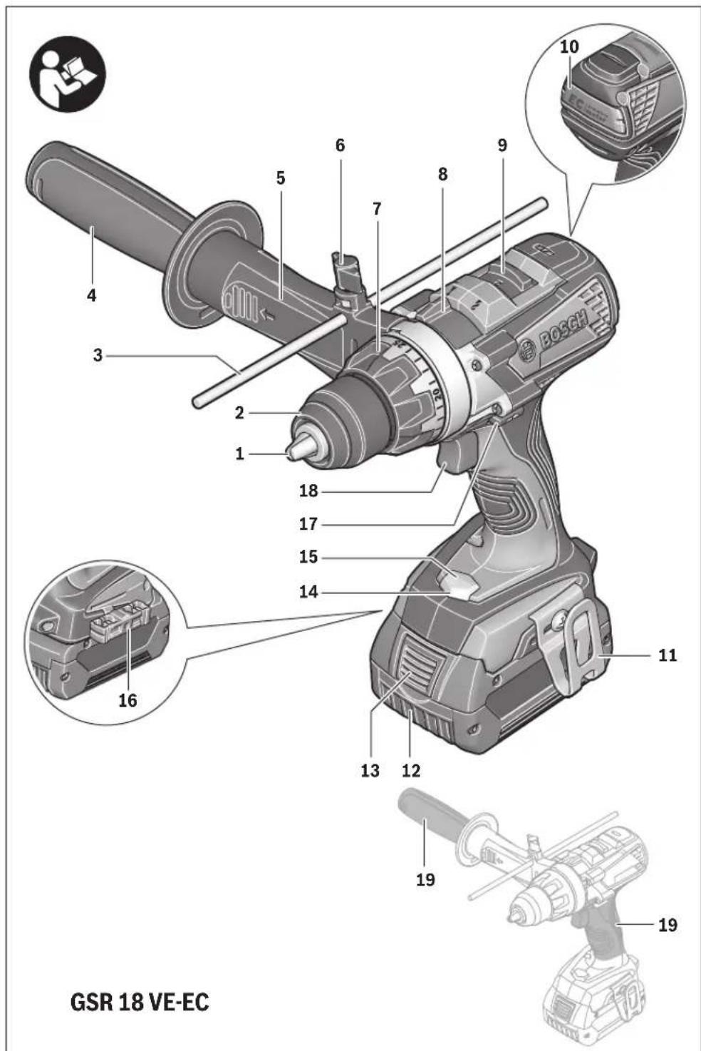 BOSCH GSR 14.4 VEEC Professional - 1