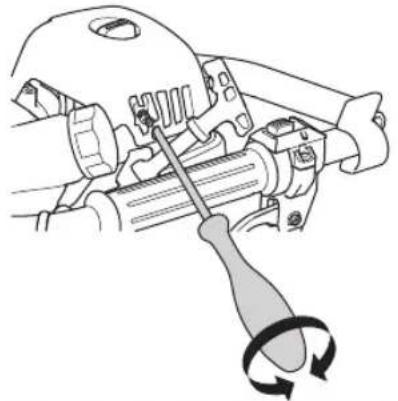 HUSQVARNA 543AE15 - Einstellung des Leerlaufs (T) - 1